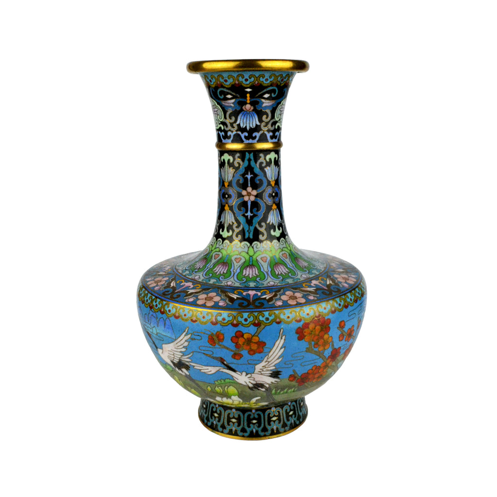 Chinese Cloisonne Vintage Vase