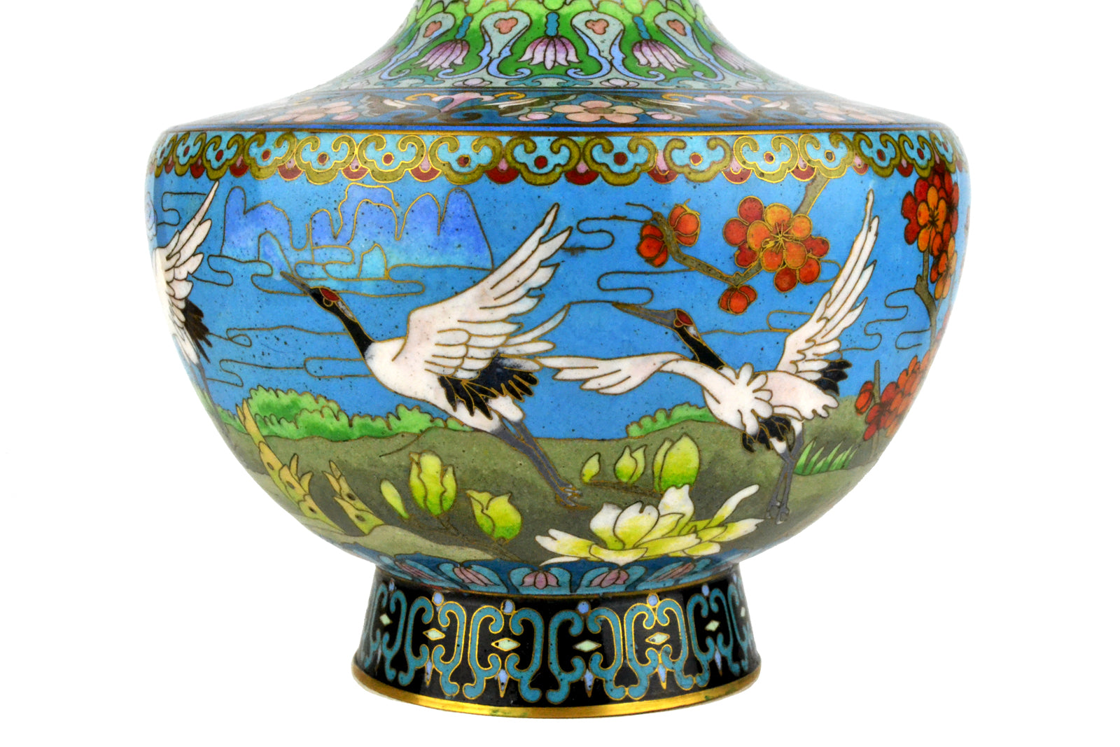 Chinese Cloisonne Vintage Vase