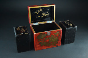 Japanese Vintage Lacquer Tea Caddy