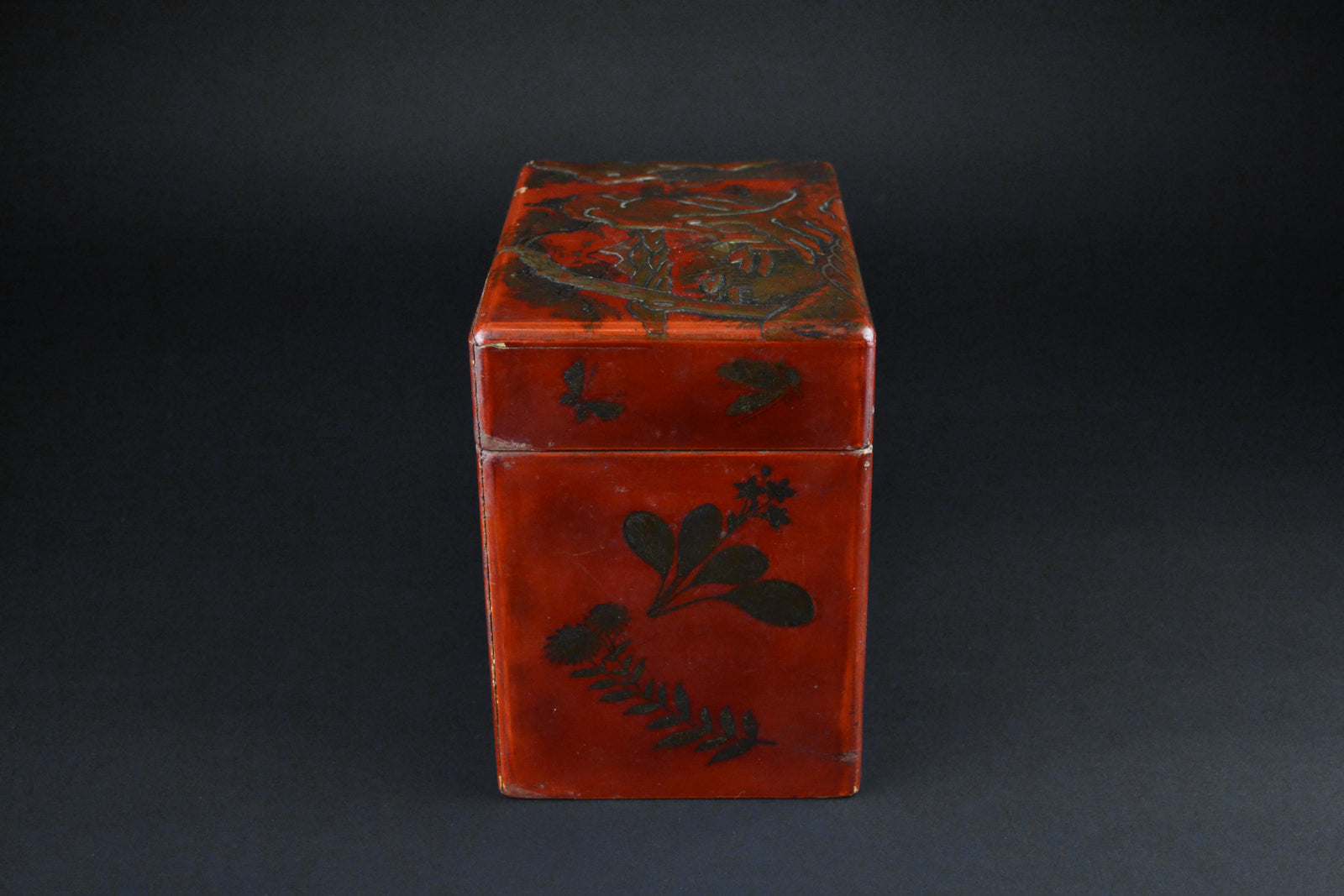 Japanese Vintage Lacquer Tea Caddy