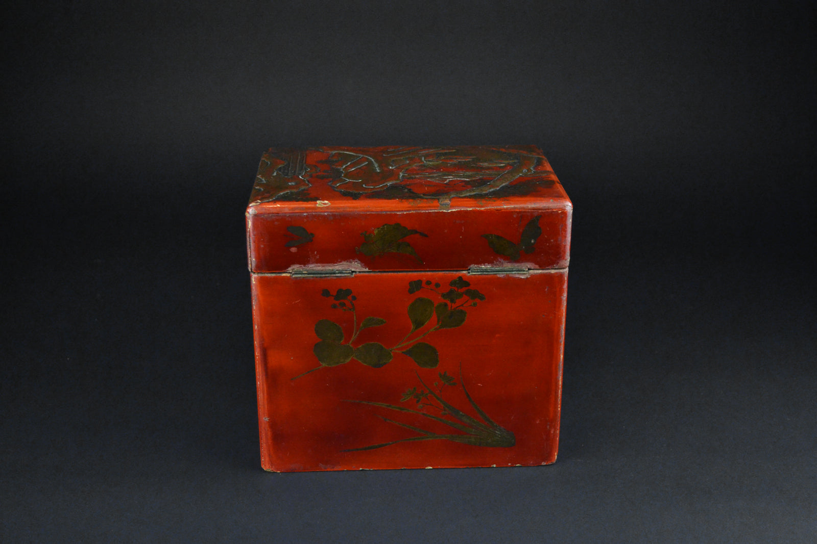 Japanese Vintage Lacquer Tea Caddy