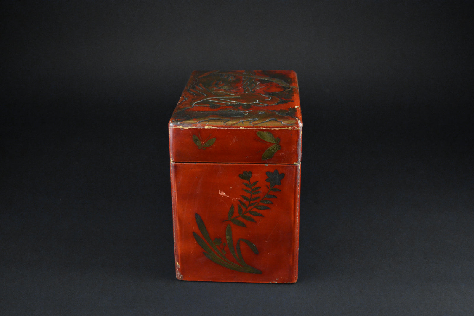 Japanese Vintage Lacquer Tea Caddy