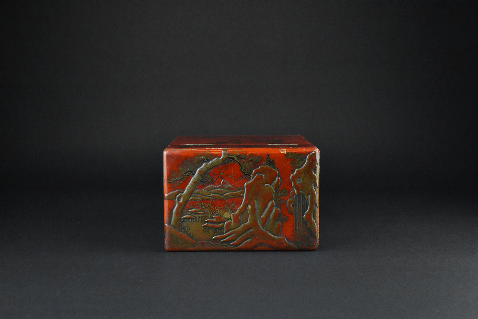 Japanese Vintage Lacquer Tea Caddy