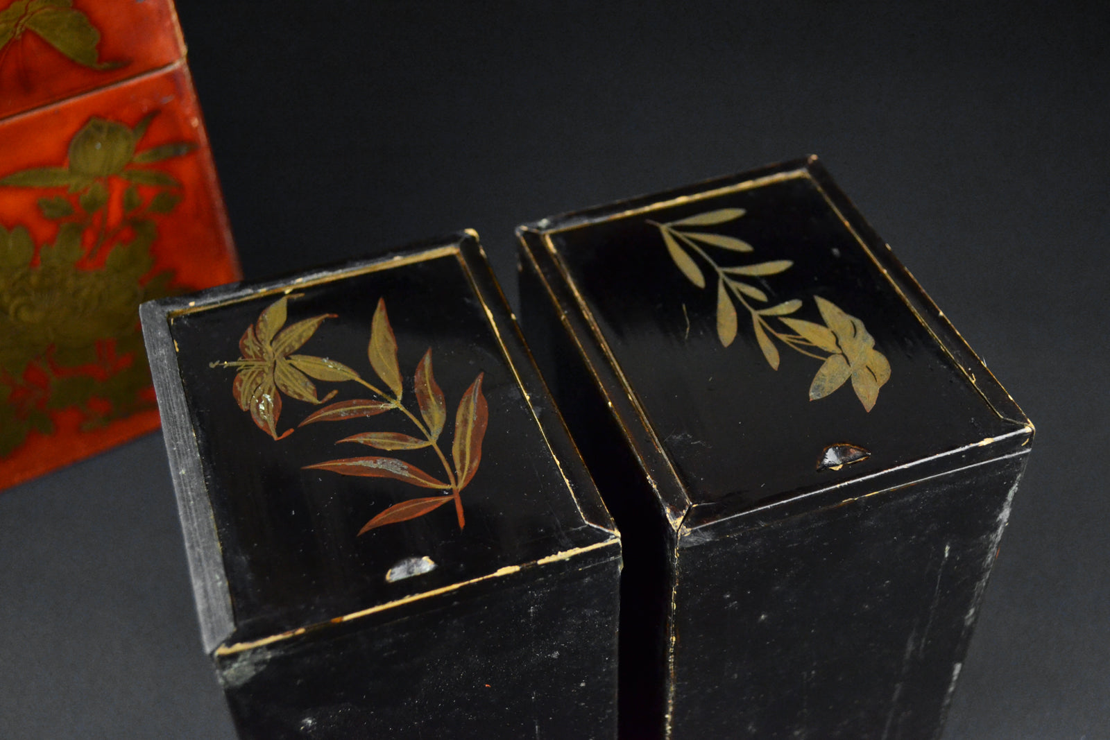 Japanese Vintage Lacquer Tea Caddy