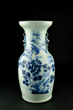 Celadon Blue & White Vase