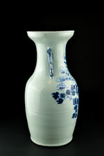 Celadon Blue & White Vase