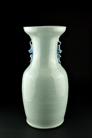 Celadon Blue & White Vase