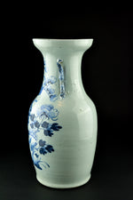 Celadon Blue & White Vase