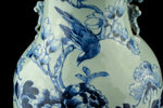 Celadon Blue & White Vase