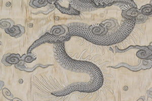 Chinese Silk Embroidery - Dragon with Flaming Pearl