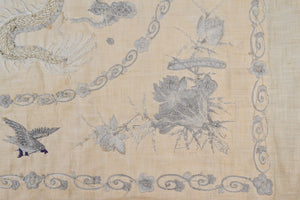 Chinese Silk Embroidery - Dragon with Flaming Pearl