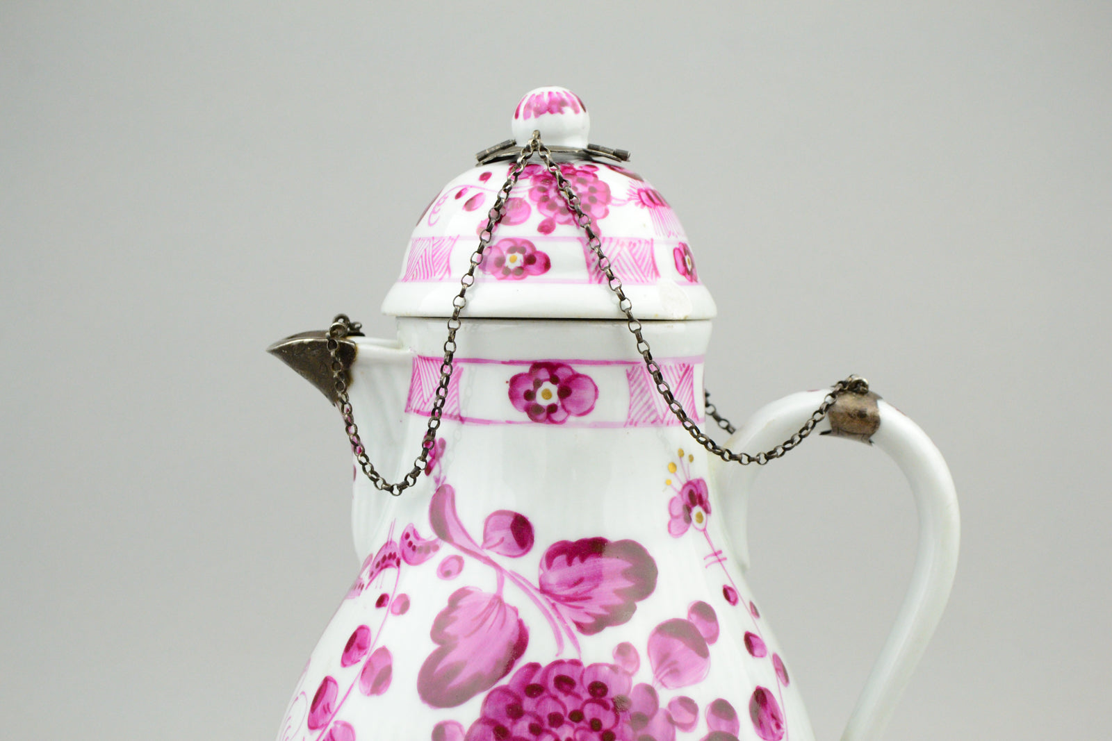 18th Century Royal Tettau Porcelain Tea/Coffee Pot