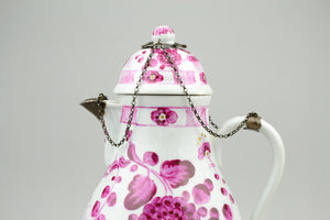 18th Century Royal Tettau Porcelain Tea/Coffee Pot