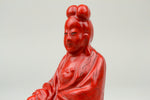 Meiji Period Cinnabar Lacquered Guanyin