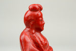 Meiji Period Cinnabar Lacquered Guanyin