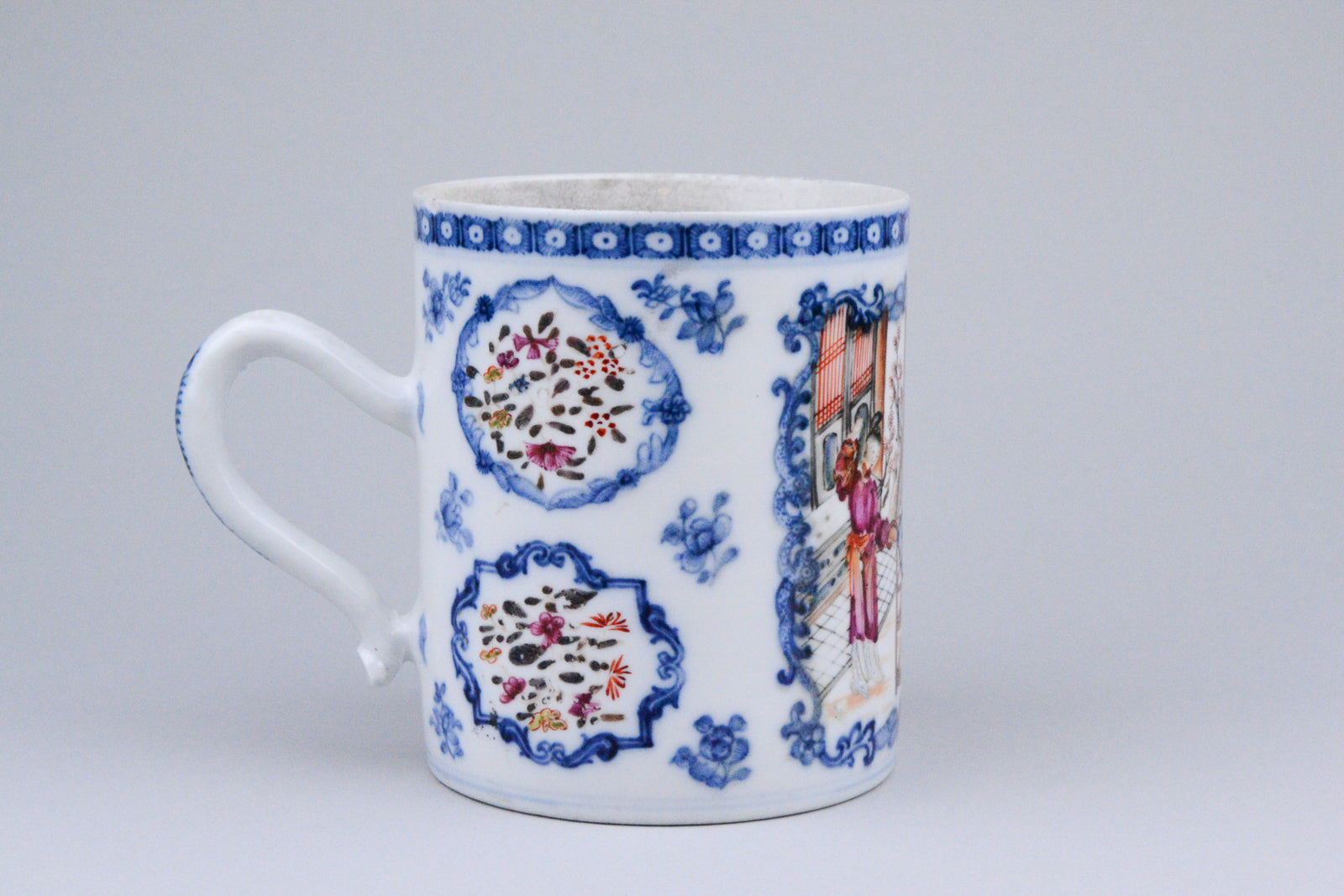 18th C. Export Mandarin Mug