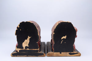 Meiji Lacquered Minogame Bookends