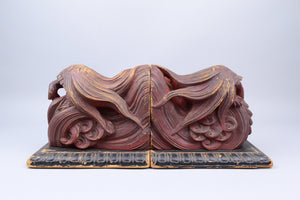 Meiji Lacquered Minogame Bookends