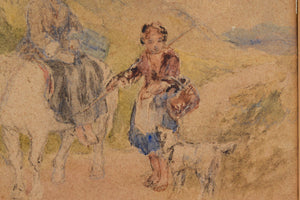 Watercolour sketches by David Cox Senior