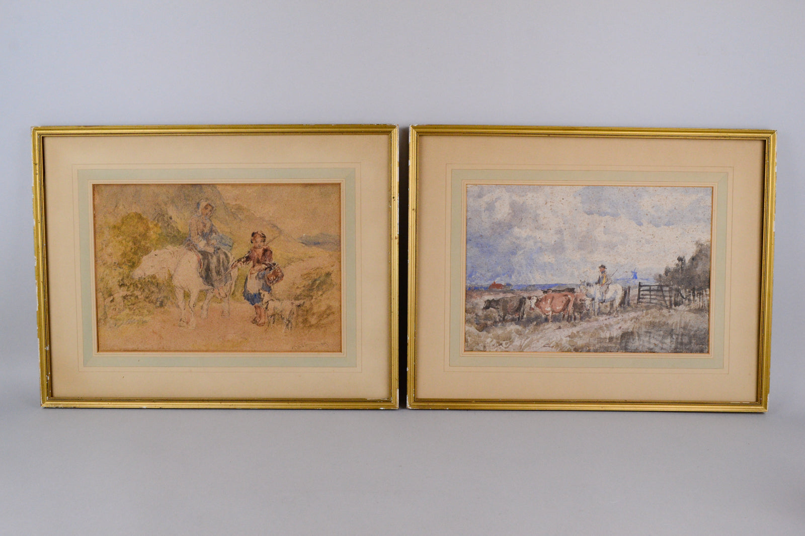 Watercolour sketches by David Cox Senior