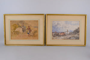 Watercolour sketches by David Cox Senior