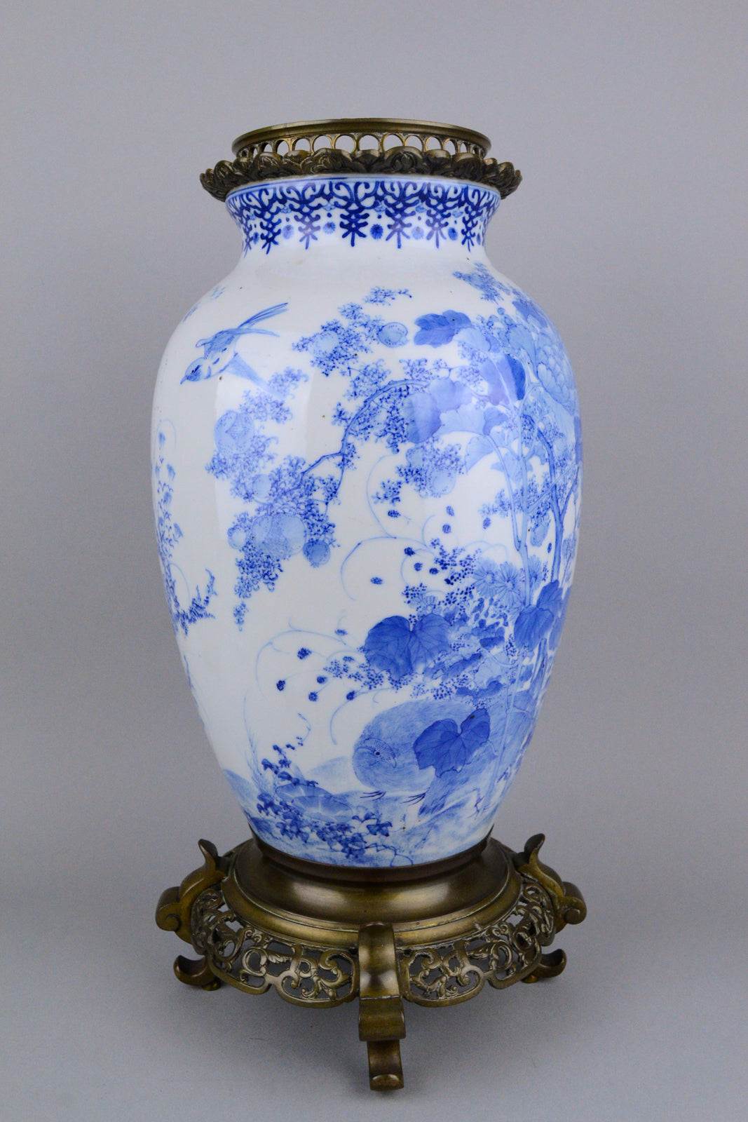 19th Century Japanese Sometsuke Vase