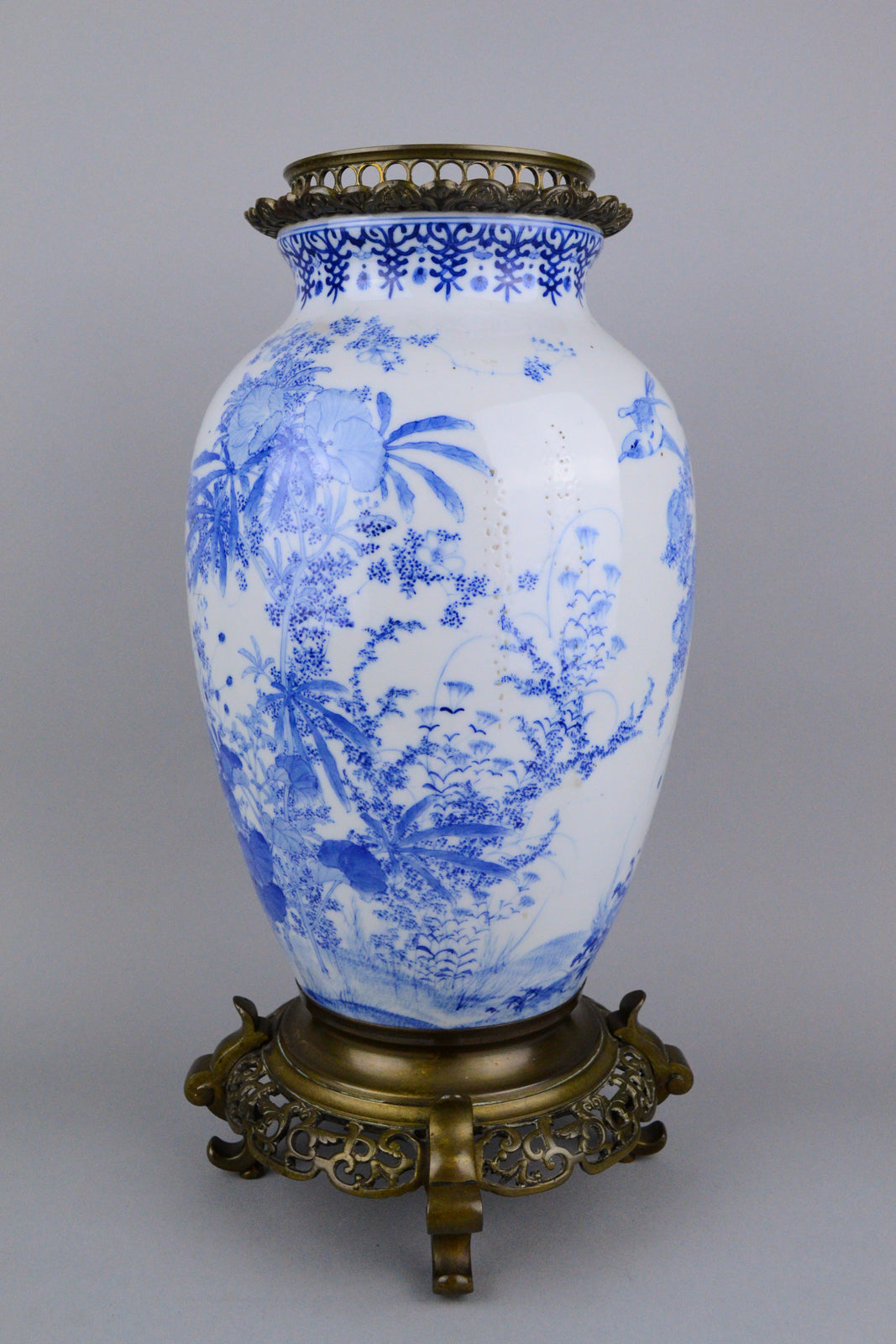 19th Century Japanese Sometsuke Vase