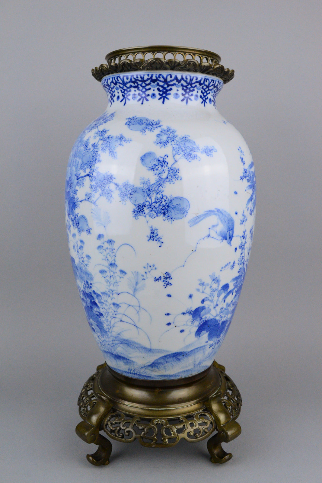 19th Century Japanese Sometsuke Vase