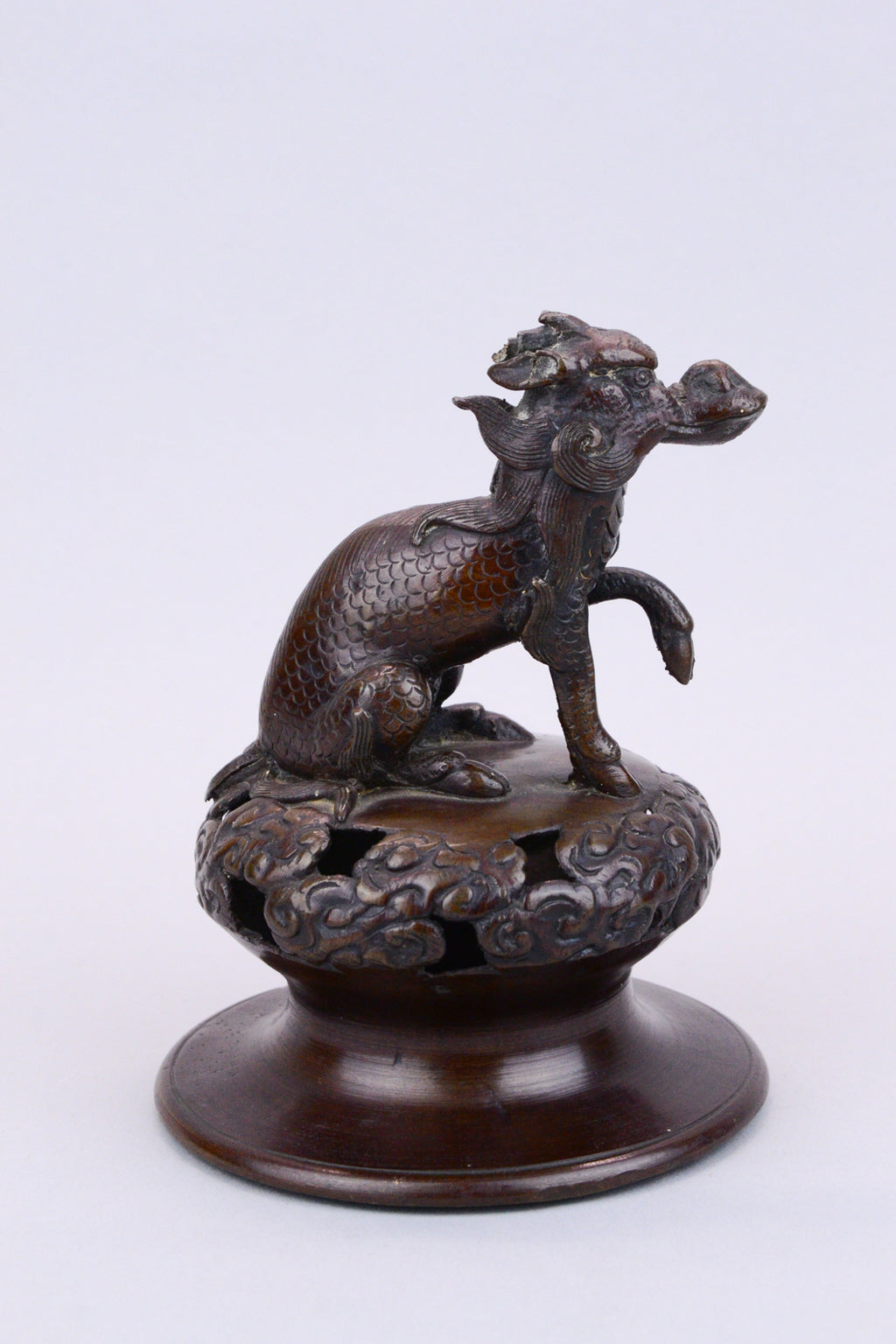 Chinese Bronze Censer Lid