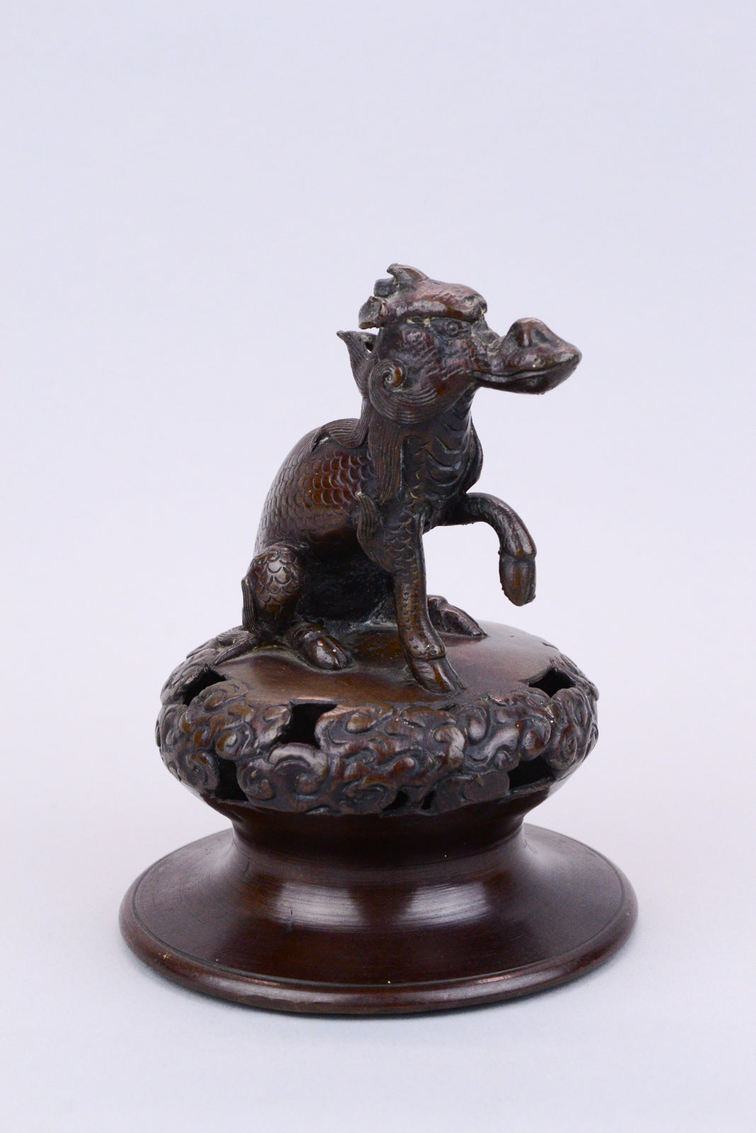 Chinese Bronze Censer Lid