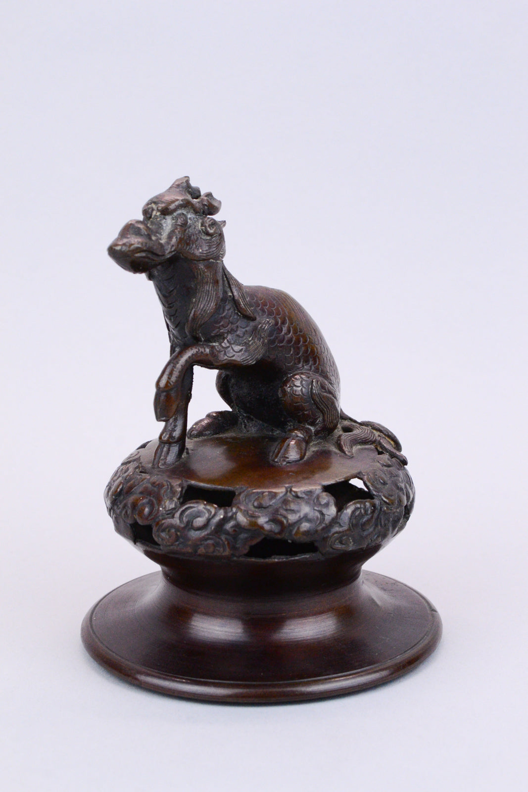 Chinese Bronze Censer Lid
