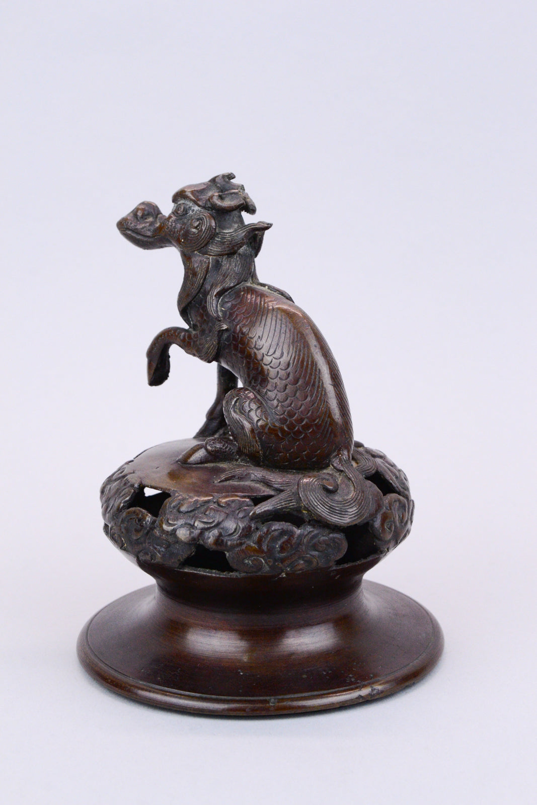 Chinese Bronze Censer Lid