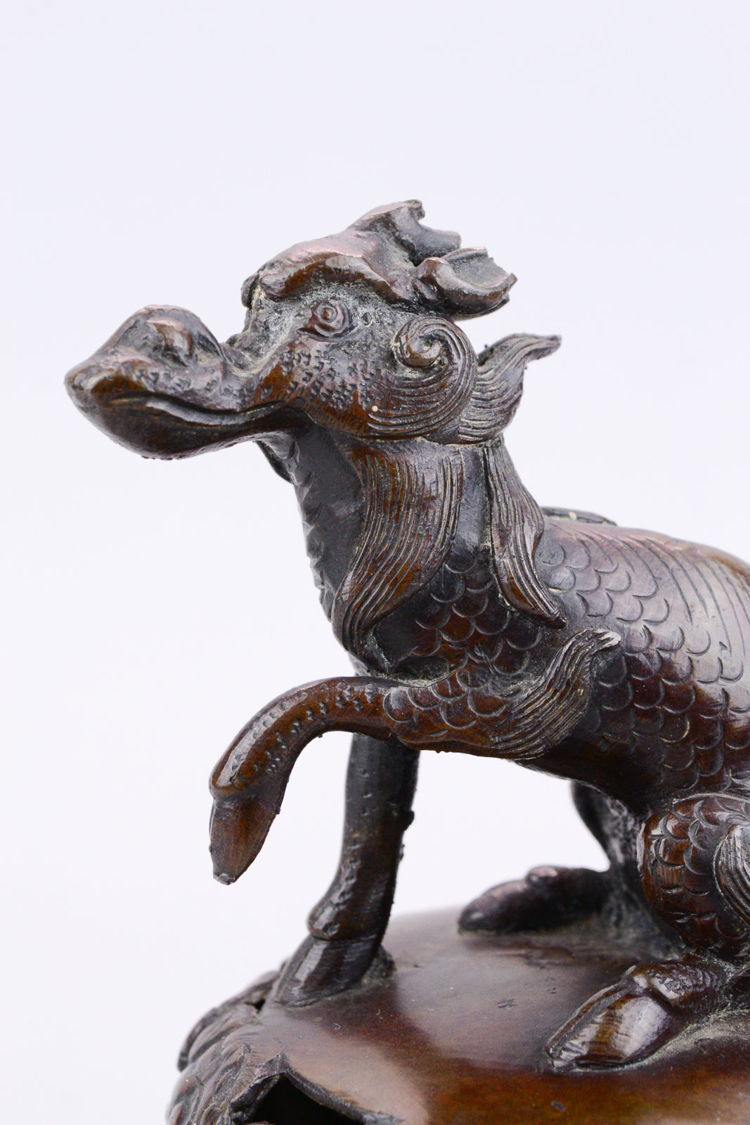 Chinese Bronze Censer Lid