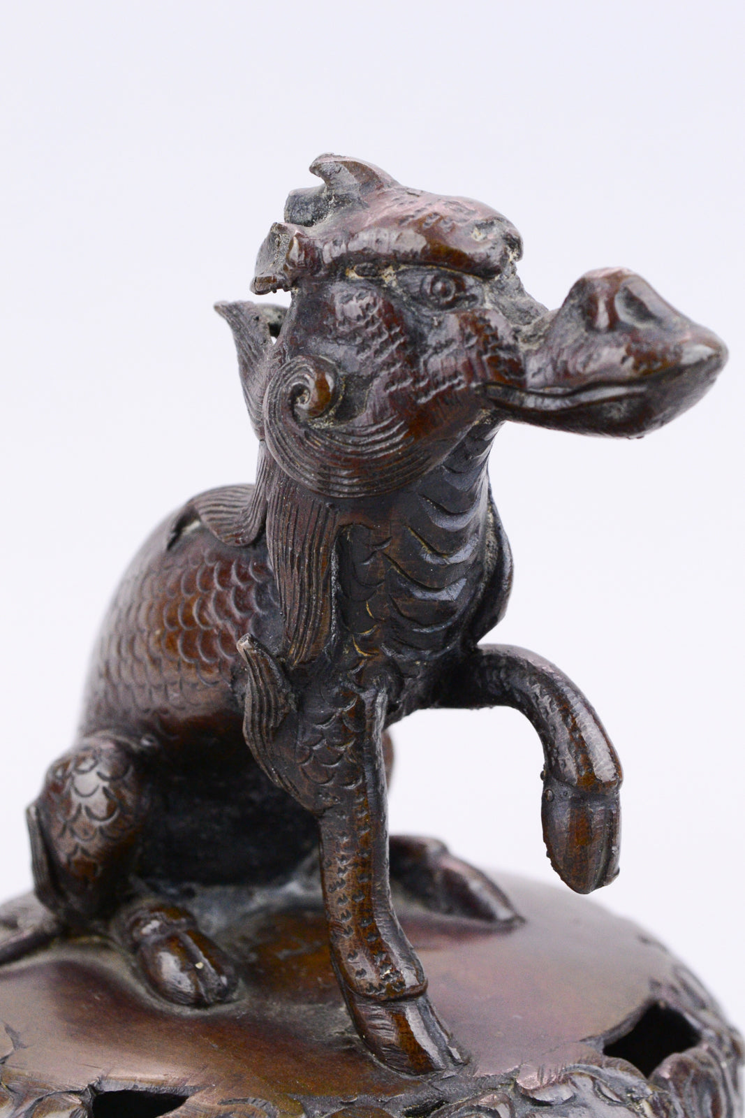 Chinese Bronze Censer Lid