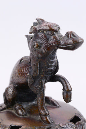 Chinese Bronze Censer Lid