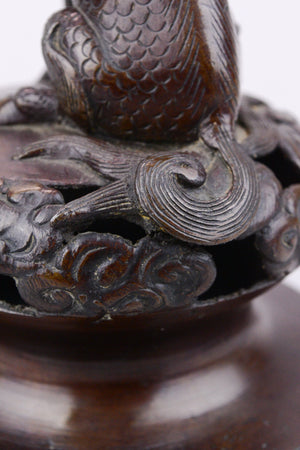 Chinese Bronze Censer Lid