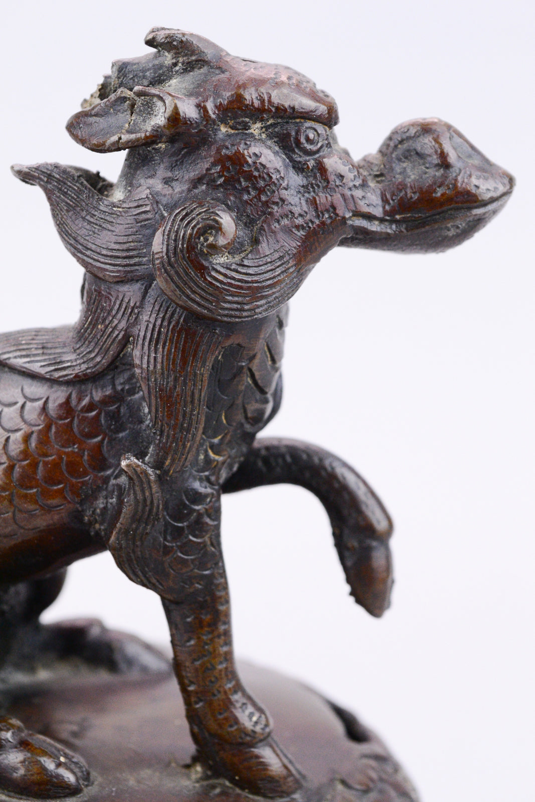 Chinese Bronze Censer Lid
