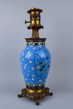 Antique Japanese Cloisonne Lamp