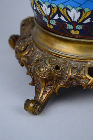 Antique Japanese Cloisonne Lamp