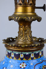 Antique Japanese Cloisonne Lamp