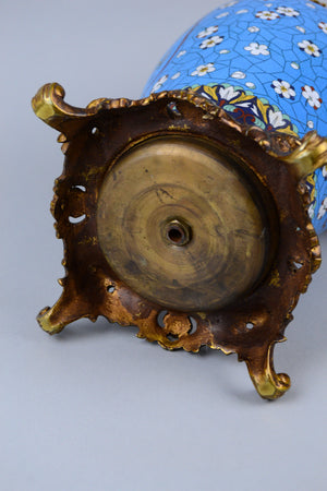Antique Japanese Cloisonne Lamp